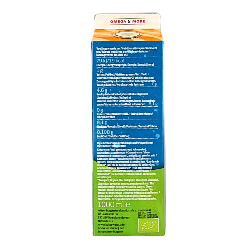 Omega & More Kokoswater bio - Afbeelding 3