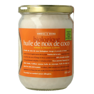Omega & More Kokosolie extra virgin glas bio
