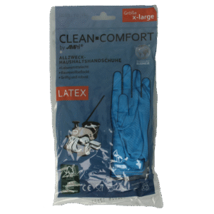 CLEAN-COMFORT Huishoudhandschoen blauw maat XL