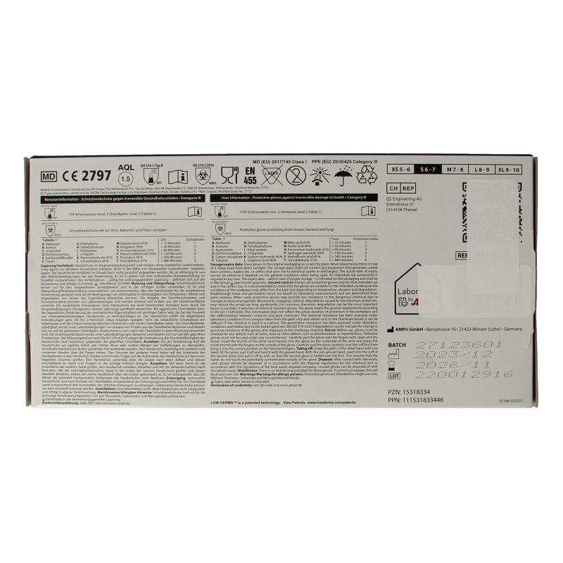 Epiderm Protect Nitriel onderzoekhandschoen poedervrij S blauw - Afbeelding 4