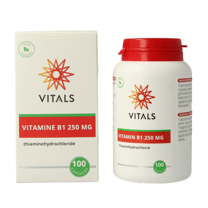 Vitals Vitamine B1 thiamine 250mg - Afbeelding 2
