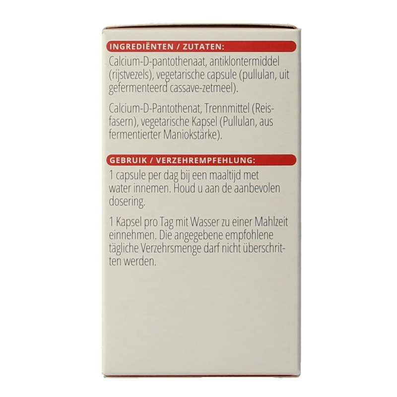 Vitals Vitamine B5 250mg - Afbeelding 3