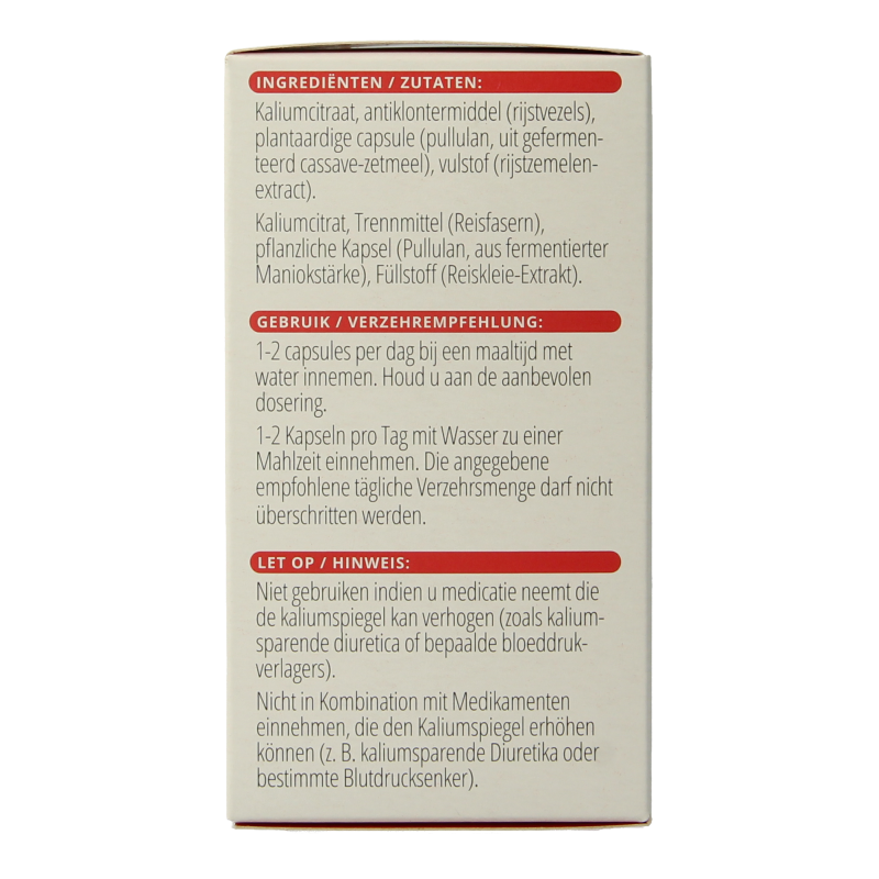 Vitals Kalium citraat 200 mg - Afbeelding 3