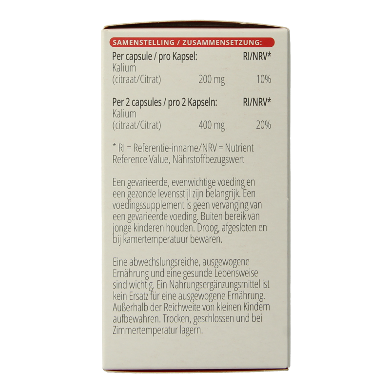Vitals Kalium citraat 200 mg - Afbeelding 4