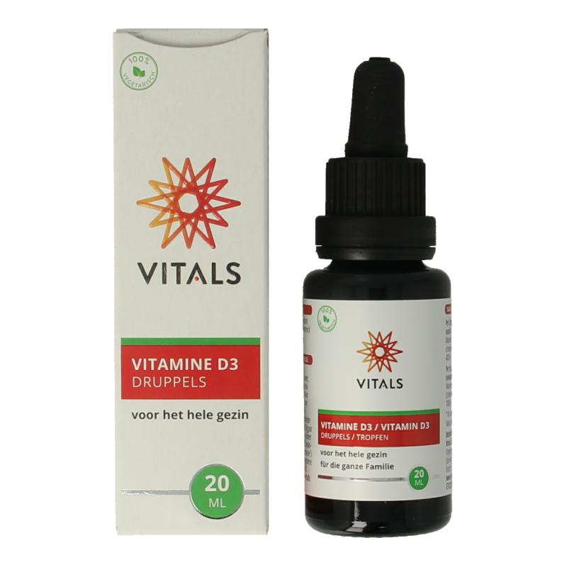 Vitals Vitamine D3 druppels - Afbeelding 2