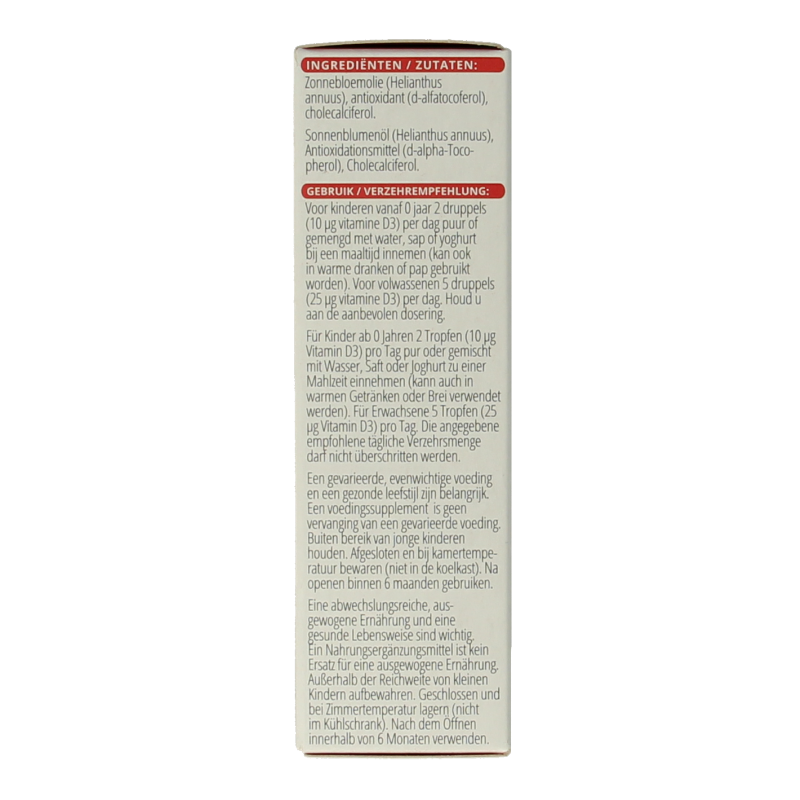 Vitals Vitamine D3 druppels - Afbeelding 3