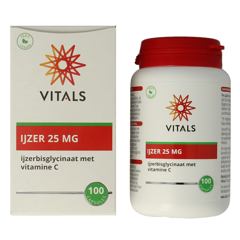 Vitals IJzer 25mg met vitamine C - Afbeelding 2