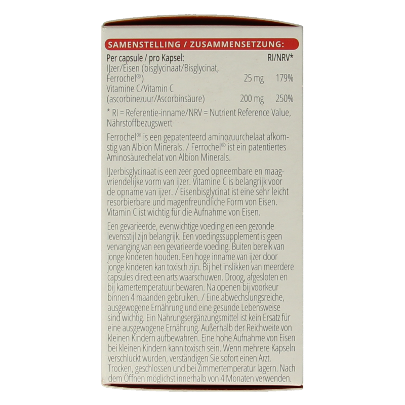 Vitals IJzer 25mg met vitamine C - Afbeelding 5