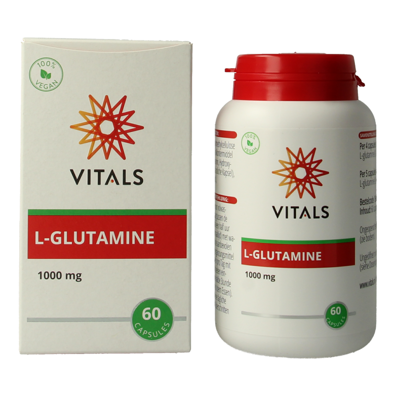 Vitals L-Glutamine 1000mg - Afbeelding 2