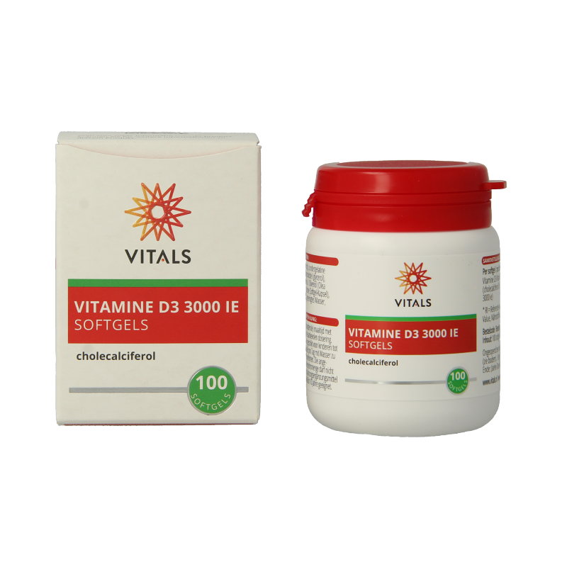 Vitals Vitamine D3 3000IE - Afbeelding 2