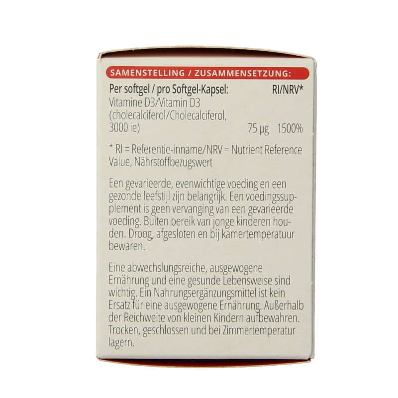 Vitals Vitamine D3 3000IE - Afbeelding 5