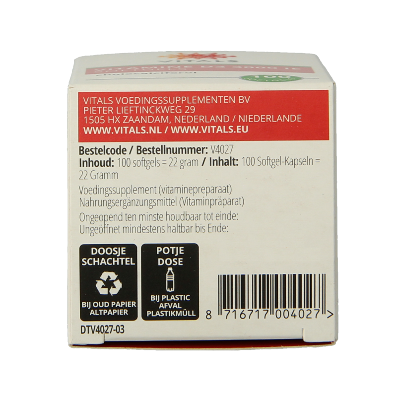 Vitals Vitamine D3 3000IE - Afbeelding 6