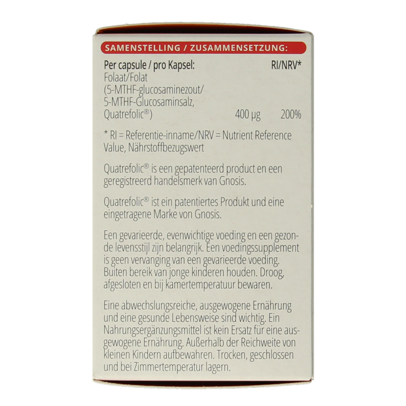 Vitals Folaat 5-MTHF 400 mcg - Afbeelding 5