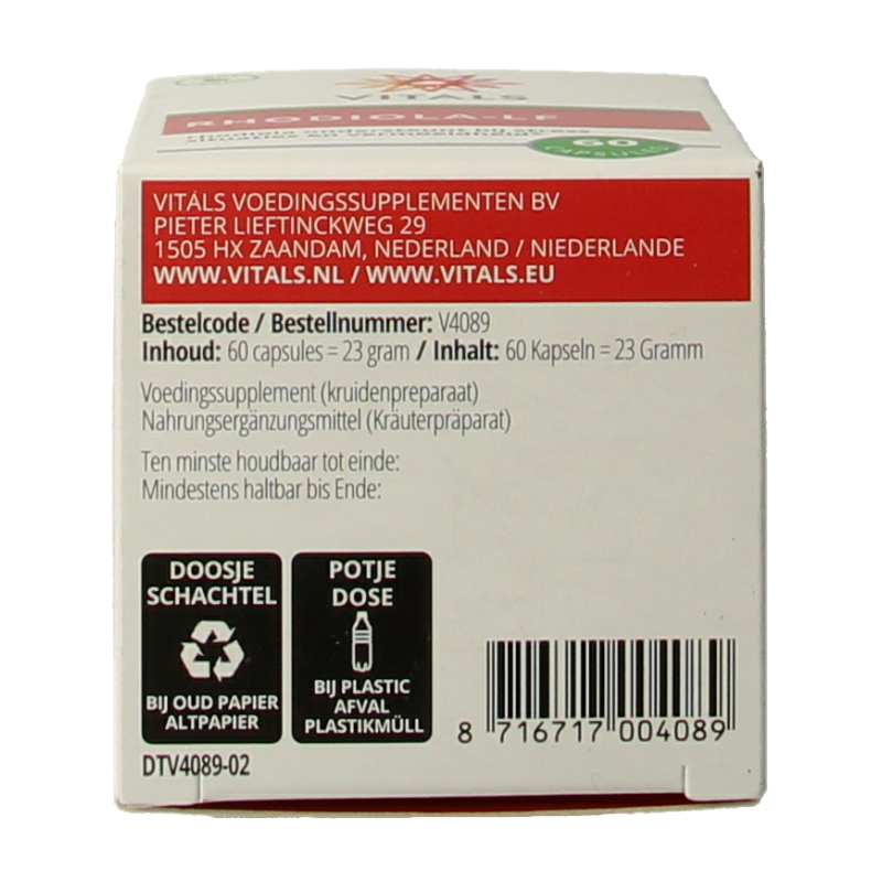 Vitals Rhodiola LF - Afbeelding 6