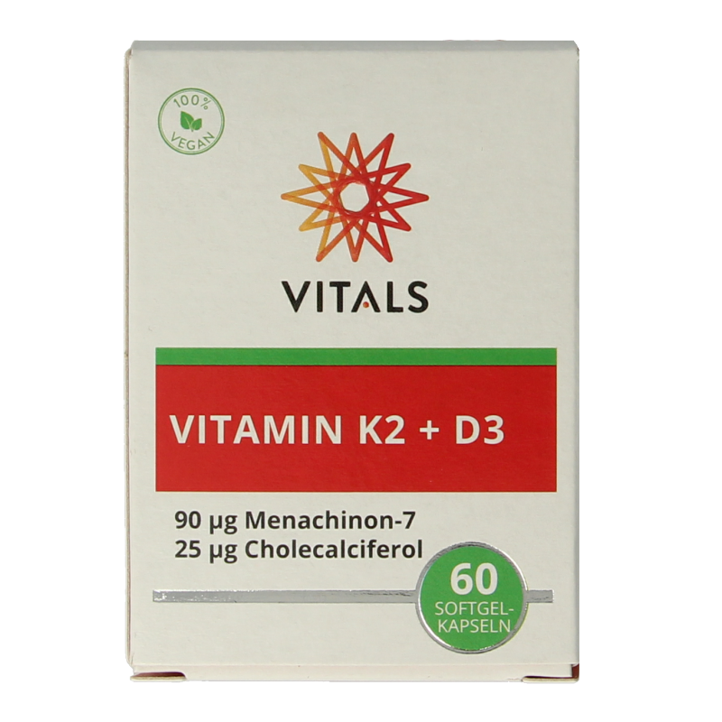 Vitals Vitamine K2 + D3 - Afbeelding 4