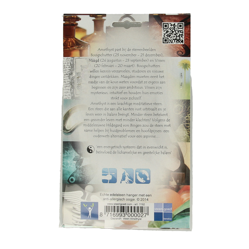 Steengoed Hanger gezondheidssteen amethyst - Afbeelding 2