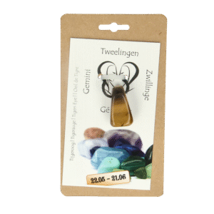 Steengoed Sterrenbeeldsteen hanger tweelingen