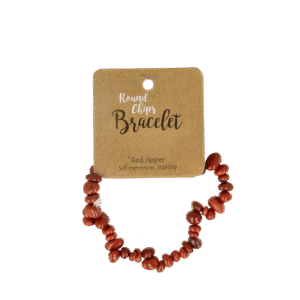 Steengoed Splitarmband jaspis rood