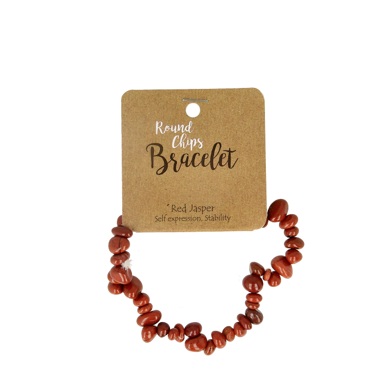 Steengoed Splitarmband jaspis rood