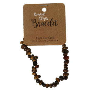 Steengoed Splitkralen armband tijgeroog op kaart
