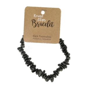 Steengoed Splitarmband toermalijn zwart