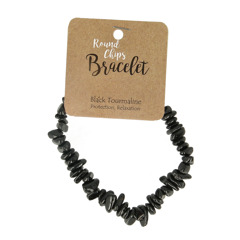 Steengoed Splitarmband toermalijn zwart