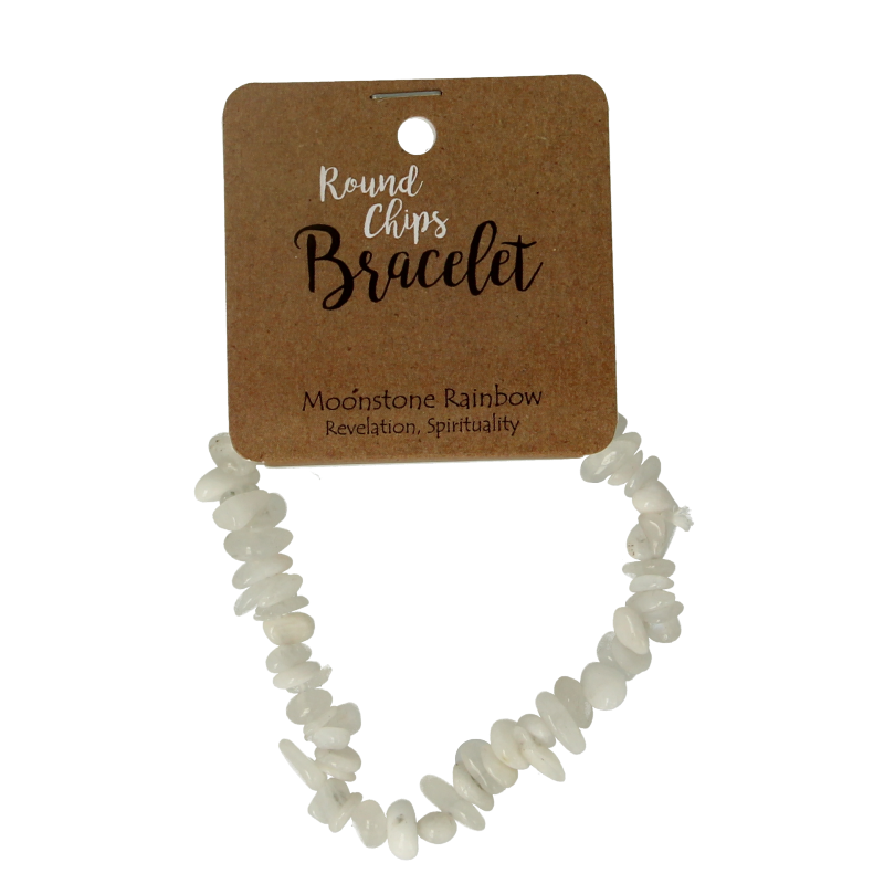 Steengoed Splitarmband maansteen regenboog