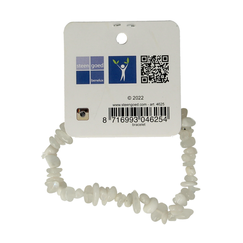 Steengoed Splitarmband maansteen regenboog - Afbeelding 2