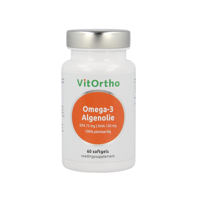 VitOrtho Omega-3 algenolie EPA 75mg DHA 150mg vegan