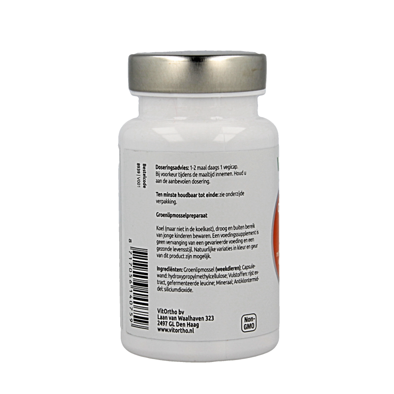 VitOrtho Groenlipmossel extract 500mg - Afbeelding 2