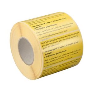 Spruyt Hillen Sticker bezorgen/bijsluiter