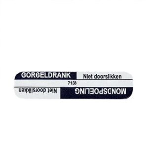 Spruyt Hillen Sticker gorgeldrank/mondspoel