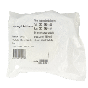 Spruyt Hillen Sticker rectale toediening