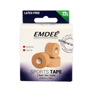 Emdee Sport tape 3.8cm x 10m huidkleur