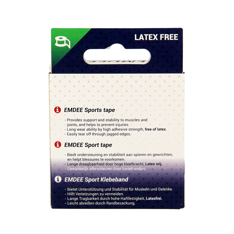 Emdee Sport tape 3.8cm x 10m huidkleur - Afbeelding 3