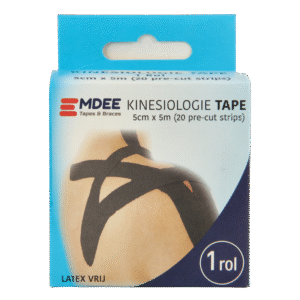 Emdee Kinesio tape zwart pre cut