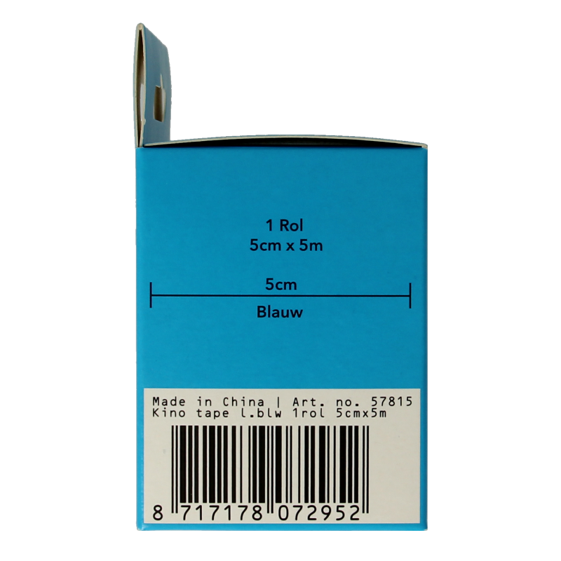 Emdee Kinesio tape licht blauw non cut - Afbeelding 2