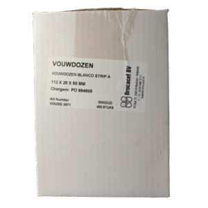 Blockland Vouwdoos blanko strip A 112 x 20 x 50mm