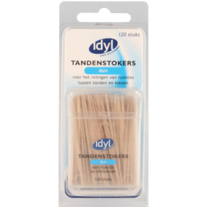 Idyl Tandenstokers dun met fluoride en mintsmaak