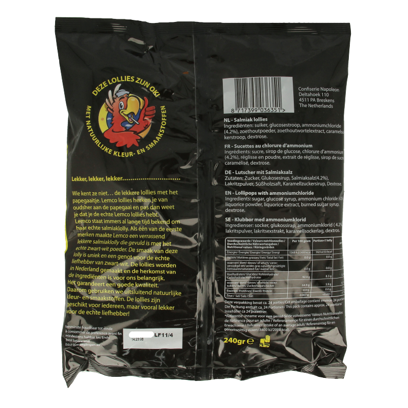Lemco Salmiak lollies - Afbeelding 2