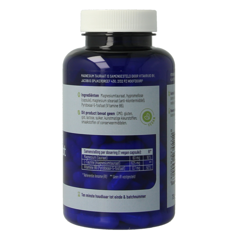Vitakruid Magnesium Tauraat met Vitamine B6 (P-5-P) - Afbeelding 3