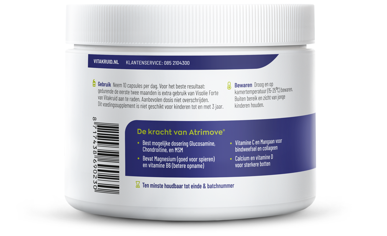 Vitakruid Atrimove Glucosamine Chondroitine MSM Complex - Afbeelding 2