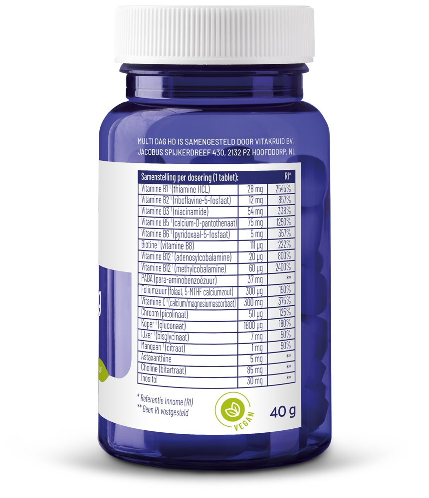 Vitakruid Multi Dag HD 100% Vegan - Afbeelding 3