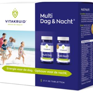 Vitakruid Multi Dag & Nacht 100% Vegan 2 x 30