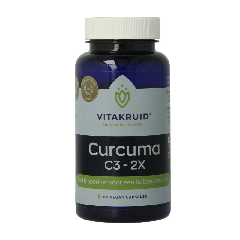Vitakruid Curcuma C3-2X (95% curcuminoiden) met Bioperine