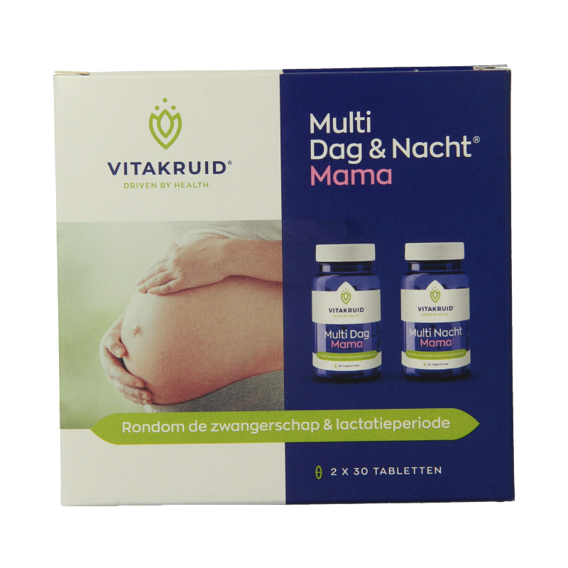 Vitakruid Multi Dag & Nacht Mama 100% Vegan 2 x 30