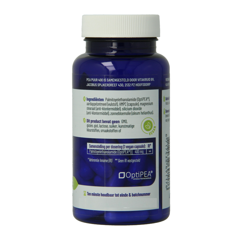 Vitakruid PEA Puur 400 OptiPEA Palmitoylethanolamide - Afbeelding 3