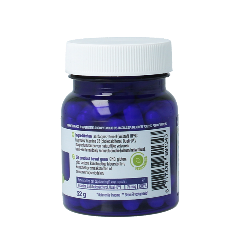 Vitakruid Vitamine D3 75 mcg / 3000 IE - Afbeelding 3