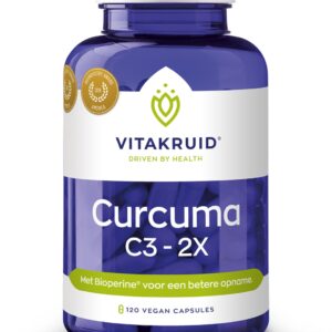 Vitakruid Curcuma C3-2X (95%  curcuminoiden) met Bioperine