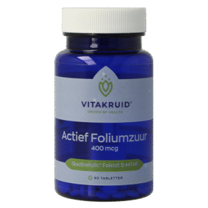 Vitakruid Actief Foliumzuur Quatrefolic 5-MTHF 400 mcg
